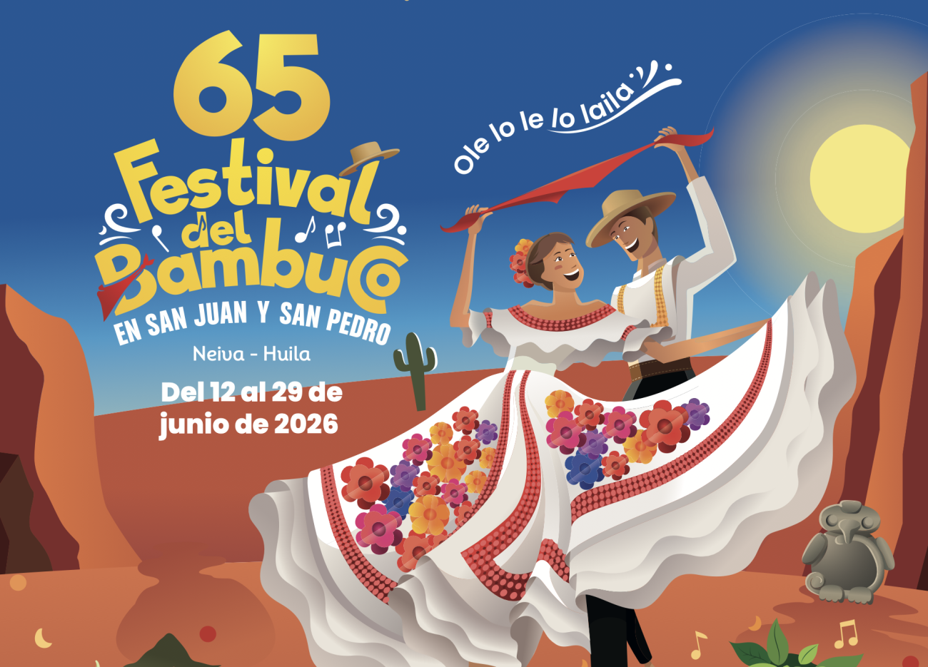 Festival del Bambuco 2026 revela programación oficial en Huila